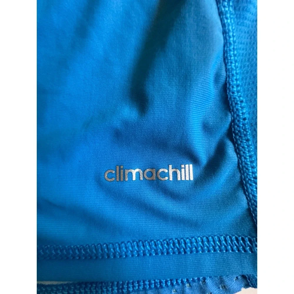 Adidas Techfit Climachill Compression Shirt Blue Mens Medium AJ5707 Training Tee